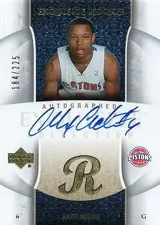 2005-06 Upper Deck Exquisite Collection #93-AP - Alex Acker - Detroit Pistons