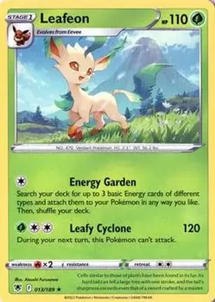 2022 Pokemon Sword & Shield Astral Radiance #013/189 - Leafeon