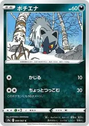 2022 Pokemon Sword & Shield Battle Region (Japanese) #049/067 - Poochyena
