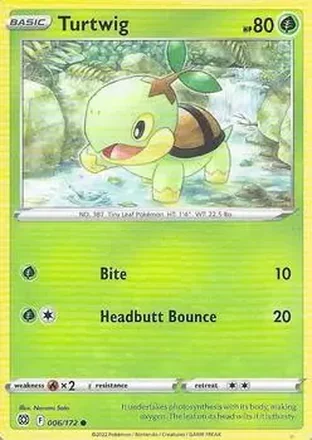 2022 Pokemon Sword & Shield Brilliant Stars #006/172 - Turtwig