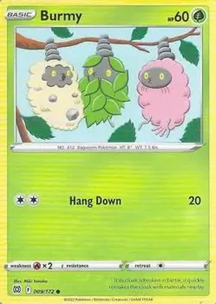 2022 Pokemon Sword & Shield Brilliant Stars #009/172 - Burmy