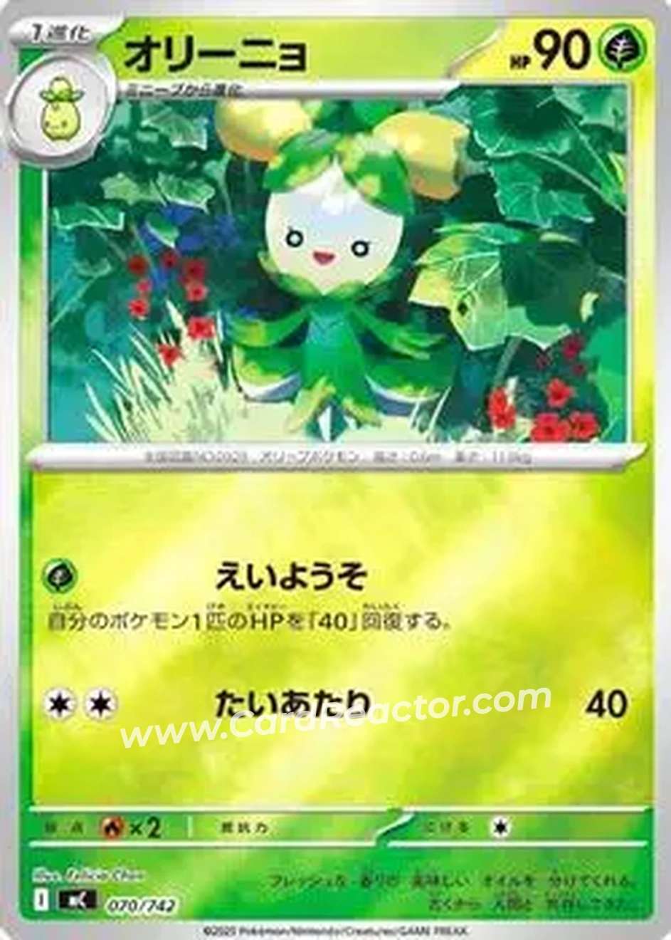 2025 Start Deck 100 Battle Collection (Japanese) - Reverse Holo #070/742 - オリーニョ - Front 2025 Start Deck 100 Battle Collection (Japanese) - Reverse Holo #070/742 - オリーニョ - Front
