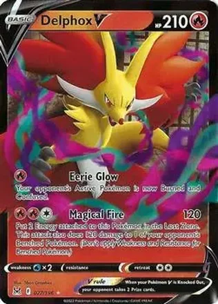 2022 Pokemon Sword & Shield Lost Origin #027/196 - Delphox