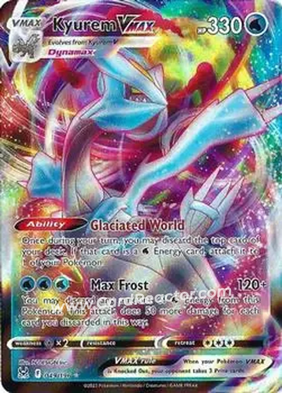 2022 Pokemon Sword & Shield Lost Origin #049/196 - キュレム ex - Front