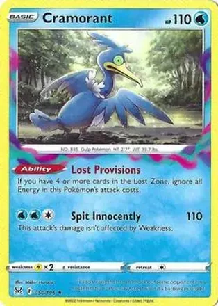 2022 Pokemon Sword & Shield Lost Origin #050/196 - Cramorant
