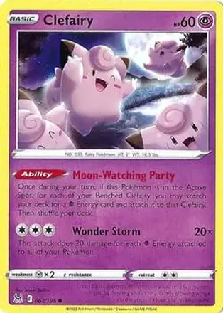 2022 Pokemon Sword & Shield Lost Origin #062/196 - Clefairy