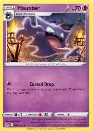 2022 Pokemon Sword & Shield Lost Origin #065/196 - Haunter