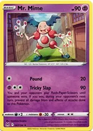 2022 Pokemon Sword & Shield Lost Origin #067/196 - Mr. Mime