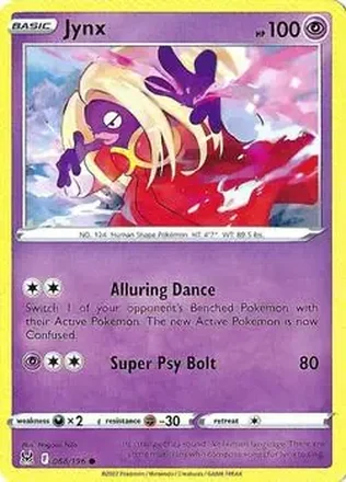 2022 Pokemon Sword & Shield Lost Origin #068/196 - Jynx
