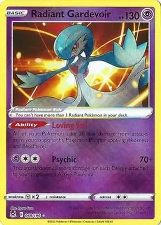 2022 Pokemon Sword & Shield Lost Origin #069/196 - Gardevoir ex
