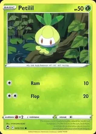2022 Pokemon Sword & Shield Silver Tempest #009/195 - チュリネ