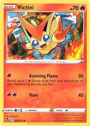 2022 Pokemon Sword & Shield Silver Tempest #023/195 - Victini
