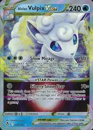 2022 Pokemon Sword & Shield Silver Tempest #034/195 - Vulpix