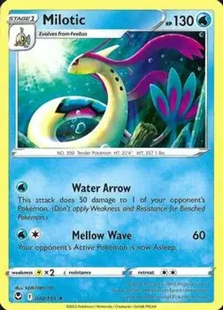 2022 Pokemon Sword & Shield Silver Tempest #040/195 - Cynthia's Milotic