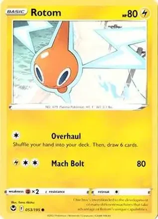 2022 Pokemon Sword & Shield Silver Tempest #053/195 - Rotom