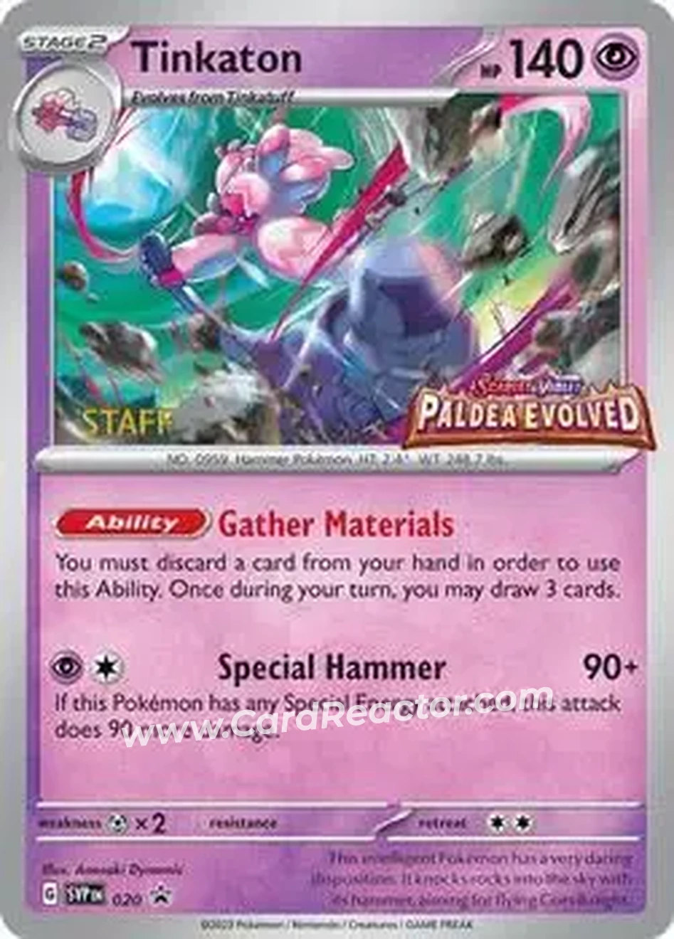 2023-25 Pokémon Scarlet & Violet Black Star Promos #020b - Tinkaton