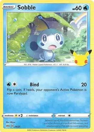 2021 Pokemon McDonald's 25th Anniversary Special Edition #24/25 - Sobble