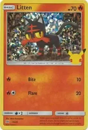 2021 Pokemon McDonald's 25th Anniversary Special Edition - Foil #15/25 - Litten