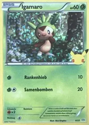 2021 Pokemon McDonald's 25th Anniversary Special Edition (German) feature card