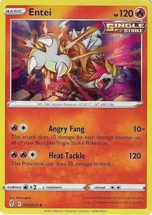 2021 Pokemon Sword & Shield Evolving Skies #019/203 - Entei
