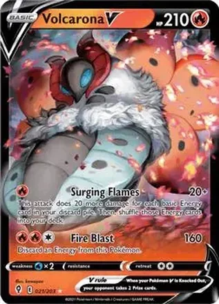 2021 Pokemon Sword & Shield Evolving Skies feature card