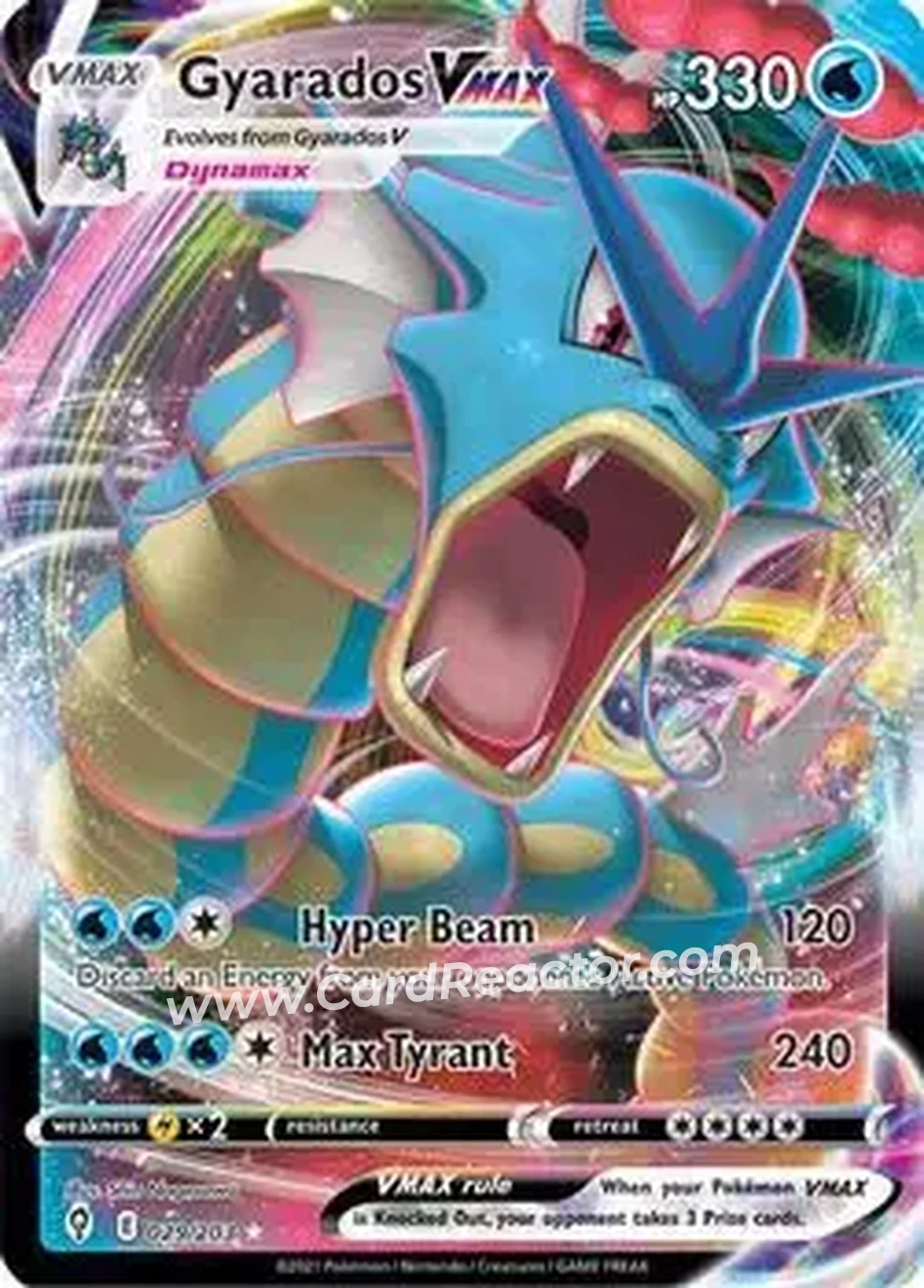 2021 Pokemon Sword & Shield Evolving Skies #029/203 - Gyarados - Front