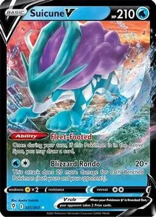 2021 Pokemon Sword & Shield Evolving Skies #031/203 - Suicune
