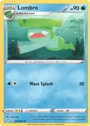 2021 Pokemon Sword & Shield Evolving Skies #033/203 - Lombre