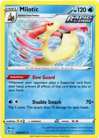 2021 Pokemon Sword & Shield Evolving Skies #038/203 - Cynthia's Milotic