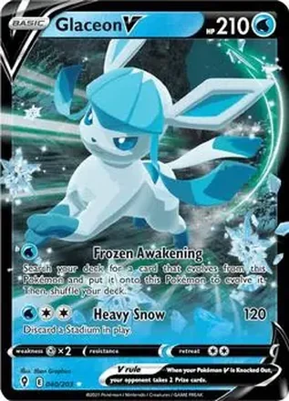 2021 Pokemon Sword & Shield Evolving Skies #040/203 - Glaceon ex