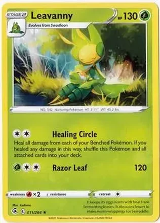 2021 Pokemon Sword & Shield Fusion Strike #011/264 - Leavanny