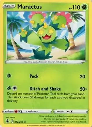 2021 Pokemon Sword & Shield Fusion Strike #012/264 - Maractus