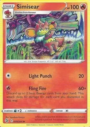 2021 Pokemon Sword & Shield Fusion Strike feature card