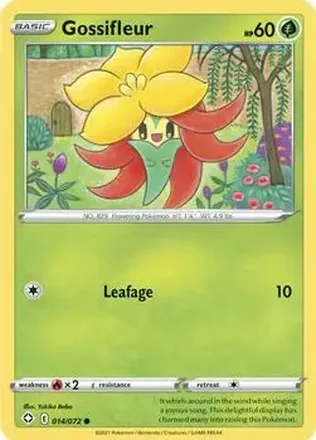2021 Pokemon Sword & Shield Shining Fates #014/072 - Gossifleur