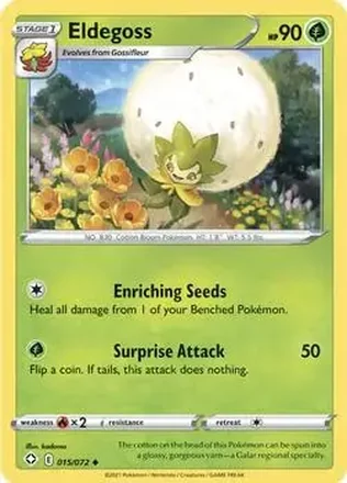 2021 Pokemon Sword & Shield Shining Fates #015/072 - Eldegoss