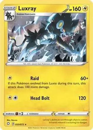 2021 Pokemon Sword & Shield Shining Fates #033/072 - レントラー