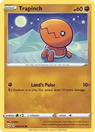 2021 Pokemon Sword & Shield Shining Fates #040/072 - Trapinch