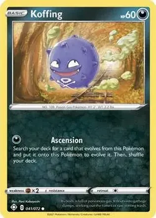 2021 Pokemon Sword & Shield Shining Fates #041/072 - Koffing