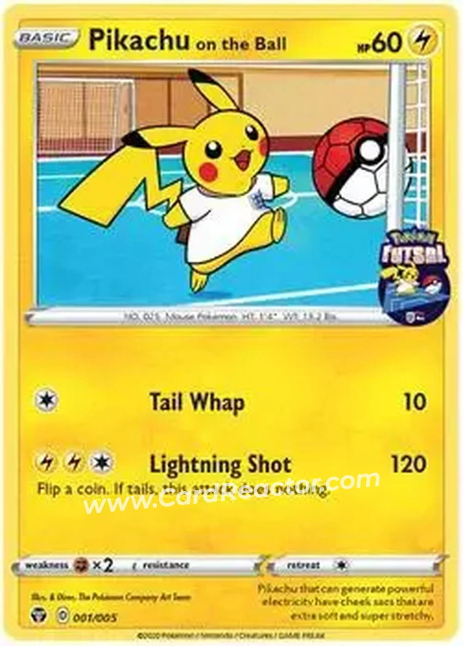 2020 Pokemon Futsal Promos #001/005 - Pikachu - Front