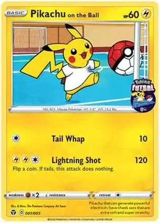 2020 Pokemon Futsal Promos #001/005 - Pikachu