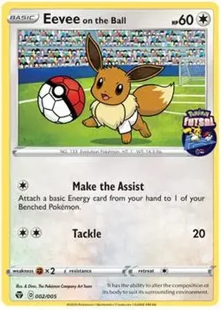 2020 Pokemon Futsal Promos #002/005 Eevee