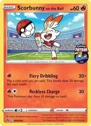 2020 Pokemon Futsal Promos #004/005 Scorbunny