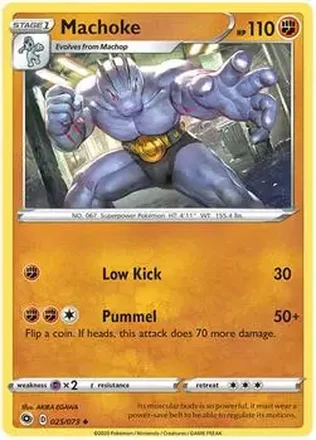 2020 Pokemon Sword & Shield Champion's Path #025/073 - Machoke