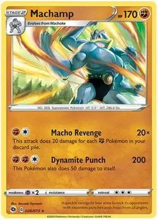 2020 Pokemon Sword & Shield Champion's Path #026/073 - Machamp