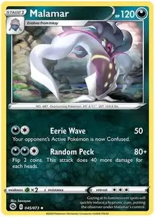 2020 Pokemon Sword & Shield Champion's Path #045/073 - Malamar