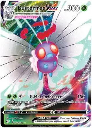 2020 Pokemon Sword & Shield Darkness Ablaze #002/189 - Butterfree