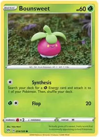 2020 Pokemon Sword & Shield Darkness Ablaze #014/189 - Bounsweet