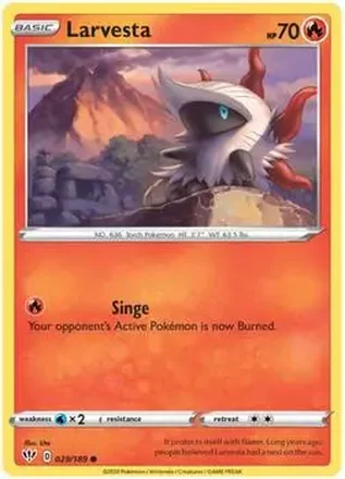 2020 Pokemon Sword & Shield Darkness Ablaze #029/189 - メラルバ