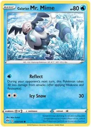 2020 Pokemon Sword & Shield Darkness Ablaze #035/189 - Mr. Mime