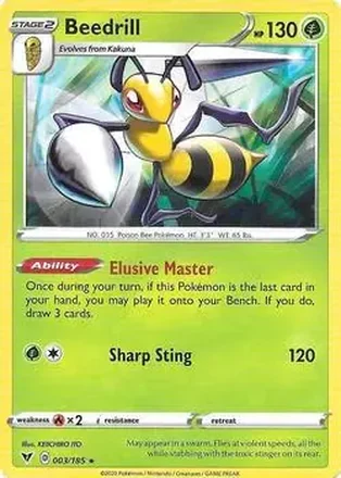 2020 Pokemon Sword & Shield Vivid Voltage #003/185 - Beedrill